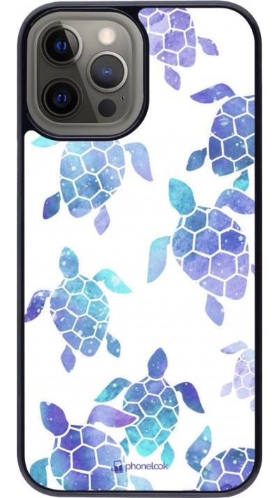 Coque iPhone 12 Pro Max - Turtles pattern watercolor