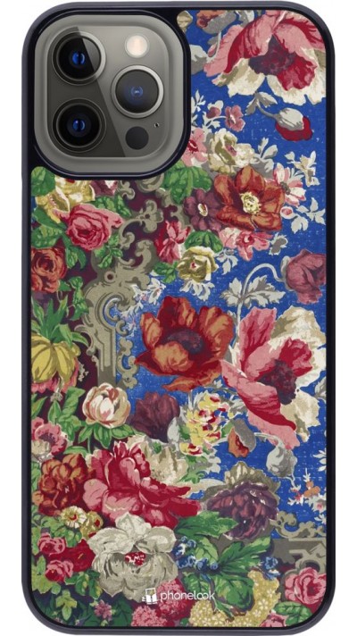 Coque iPhone 12 Pro Max - Vintage Art Flowers