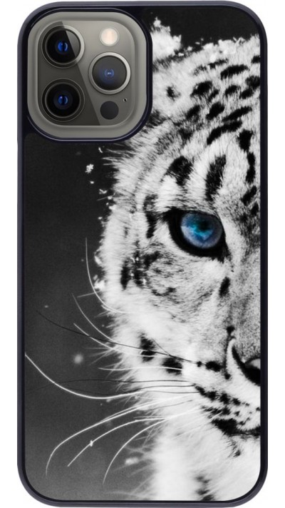 Hülle iPhone 12 Pro Max - White tiger blue eye