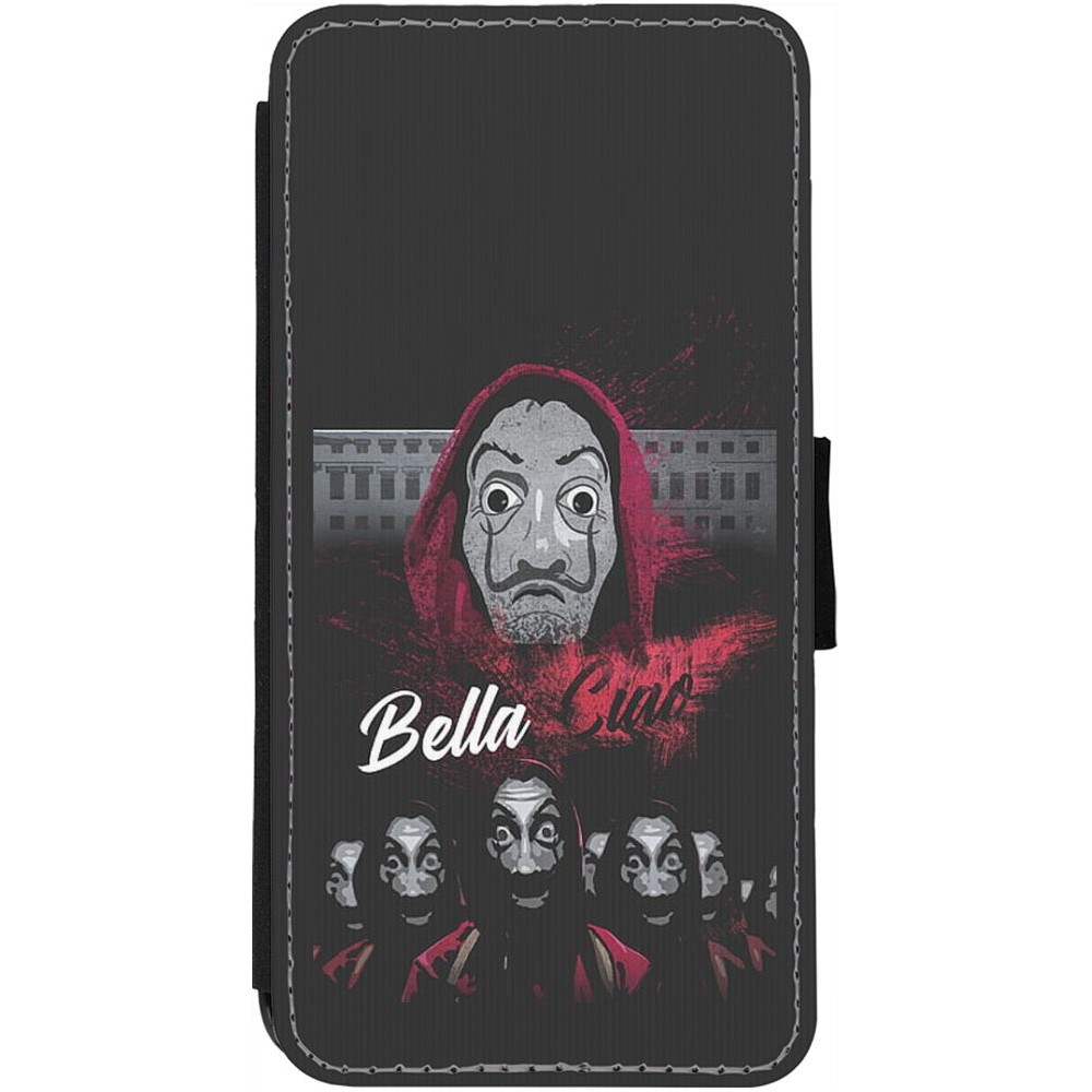 Coque iPhone 12 Pro Max - Wallet noir Bella Ciao