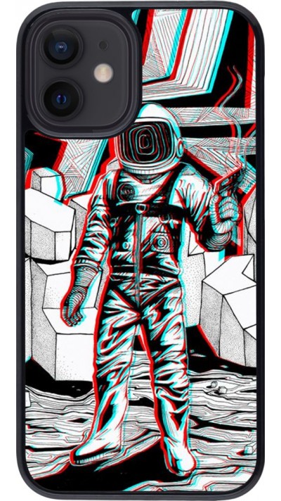 Hülle iPhone 12 mini - Anaglyph Astronaut