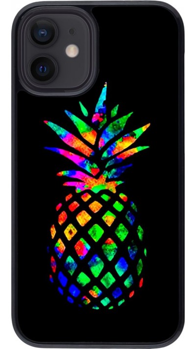 Coque iPhone 12 mini - Ananas Multi-colors
