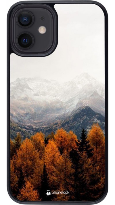 Coque iPhone 12 mini - Autumn 21 Forest Mountain