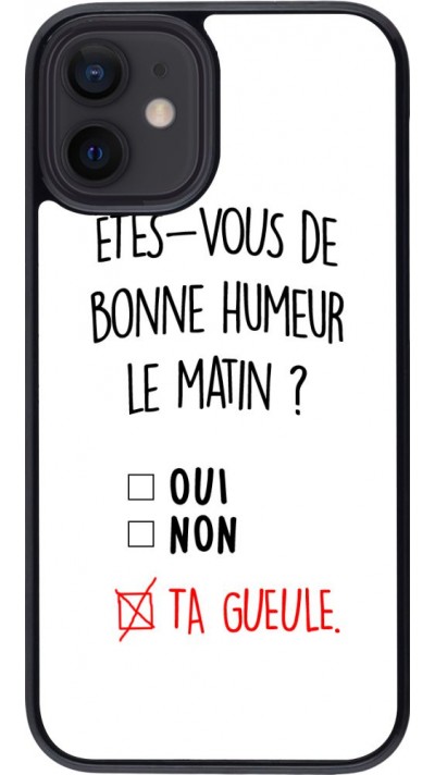 Coque iPhone 12 mini - Bonne humeur matin