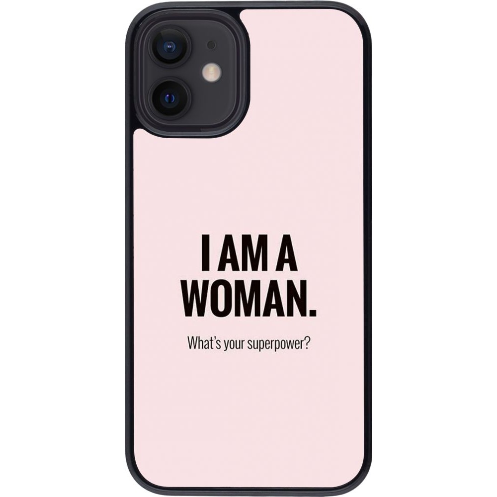 Coque iPhone 12 mini - I am a woman