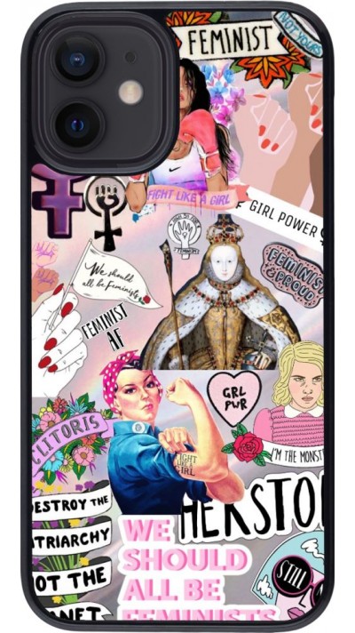 Coque iPhone 12 mini - Girl Power Collage