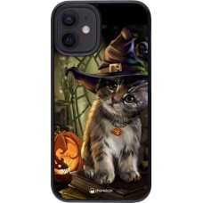 Coque iPhone 12 mini - Halloween 21 Witch cat
