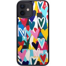 Hülle iPhone 12 mini - Joyful Hearts