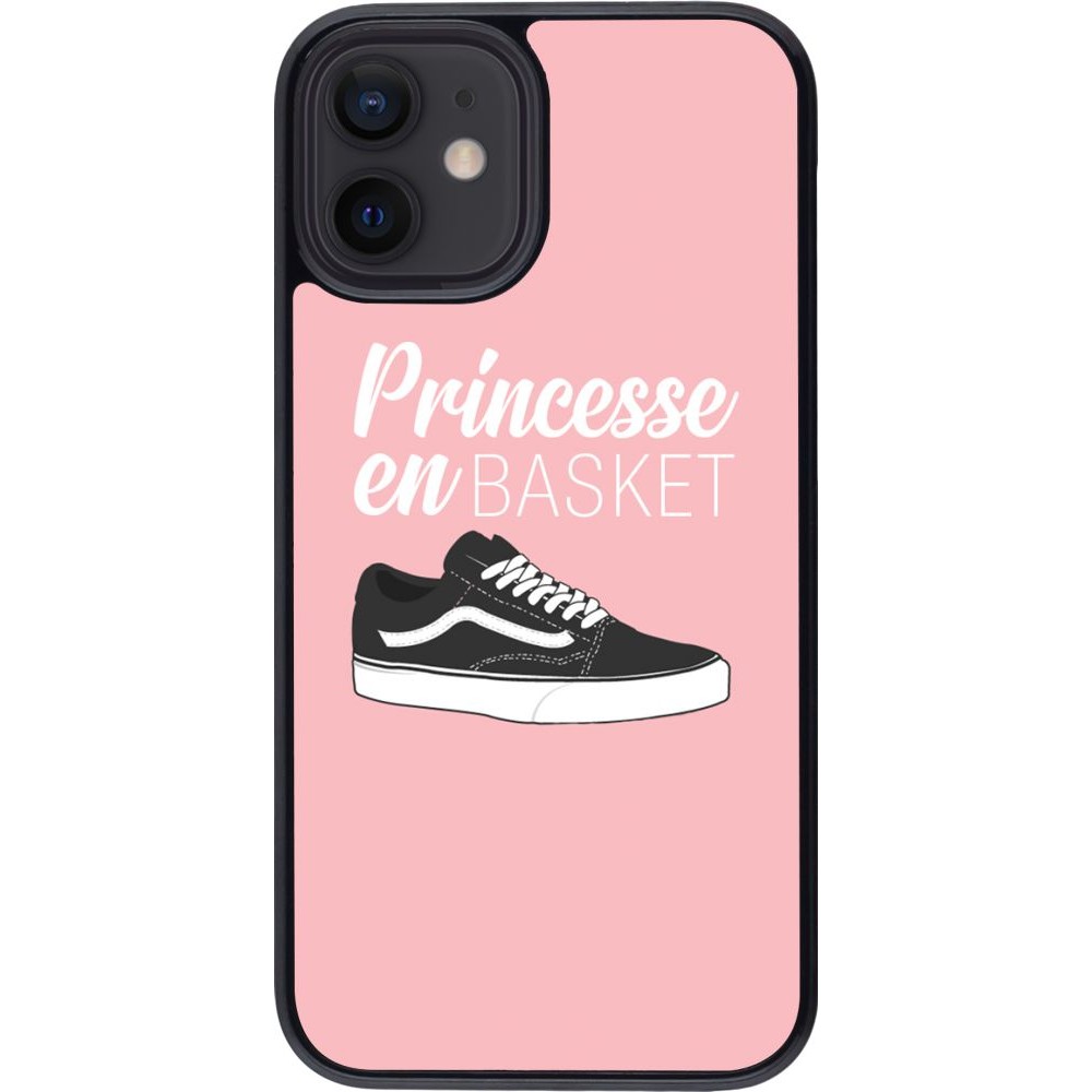 Coque iPhone 12 mini - princesse en basket