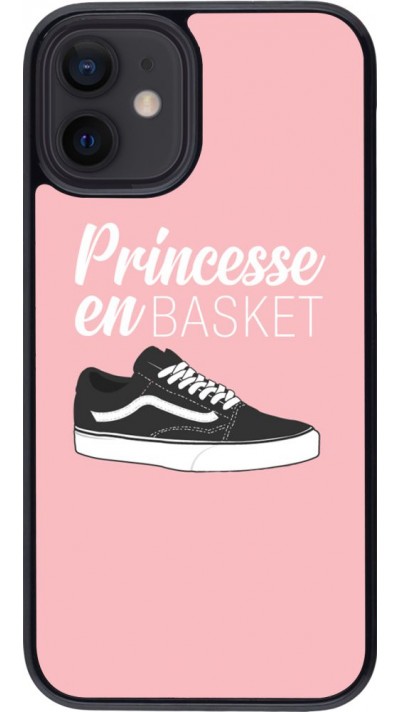 Coque iPhone 12 mini - princesse en basket