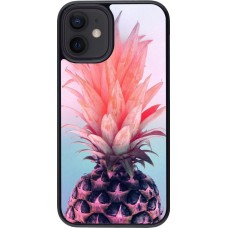 Coque iPhone 12 mini - Purple Pink Pineapple