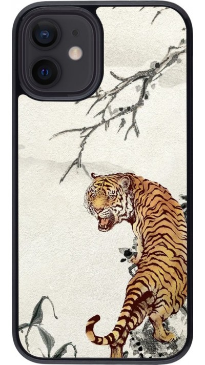 Coque iPhone 12 mini - Roaring Tiger
