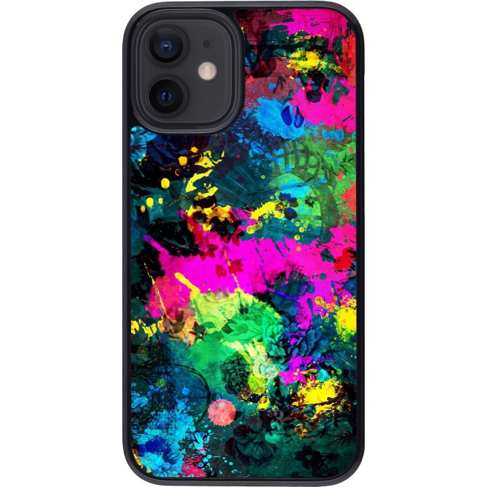 Coque iPhone 12 mini - splash paint