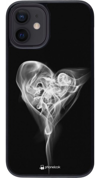 Hülle iPhone 12 mini - Valentine 2022 Black Smoke