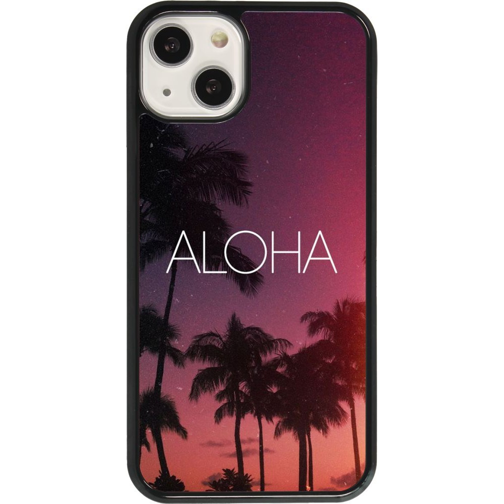 Coque iPhone 13 - Aloha Sunset Palms