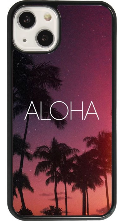 Coque iPhone 13 - Aloha Sunset Palms