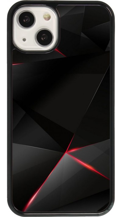 Coque iPhone 13 - Black Red Lines