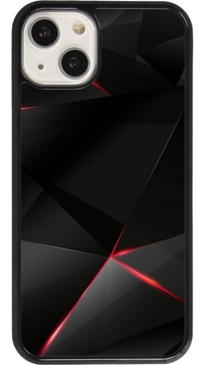 iPhone 13 Case Hülle - Black Red Lines