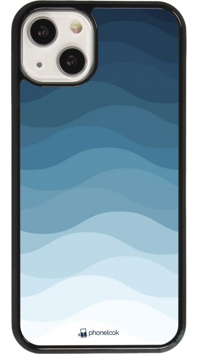Coque iPhone 13 - Flat Blue Waves