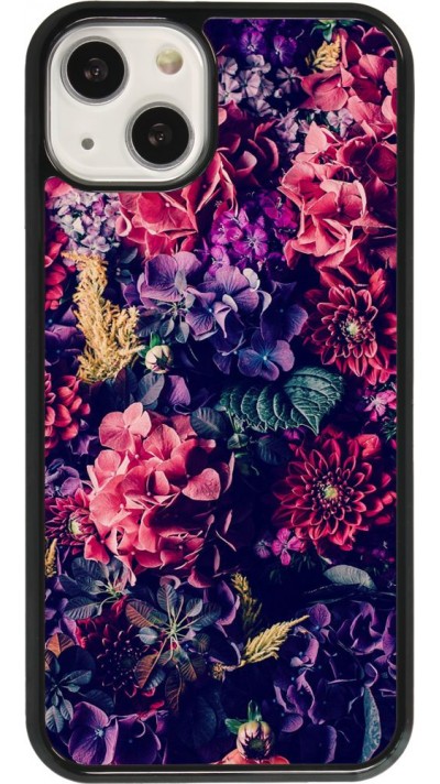 Coque iPhone 13 - Flowers Dark