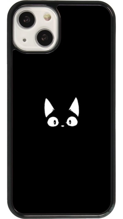 Coque iPhone 13 - Funny cat on black