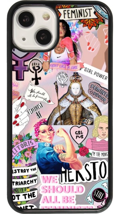 Coque iPhone 13 - Girl Power Collage