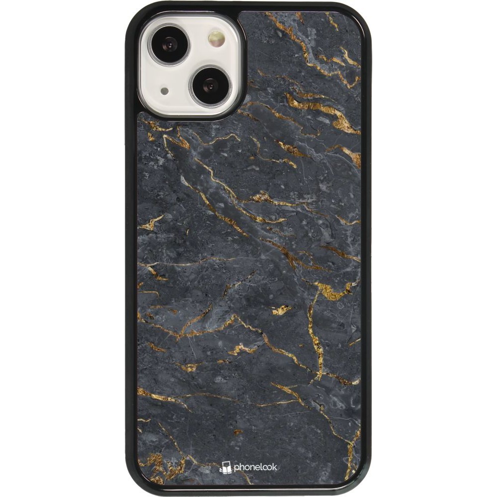 Hülle iPhone 13 - Grey Gold Marble