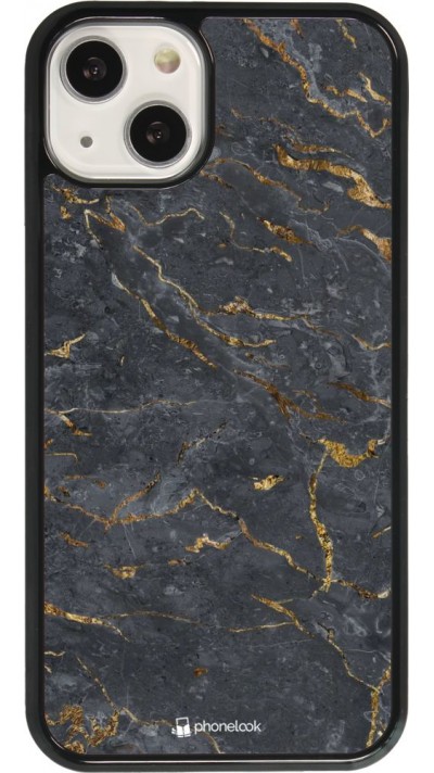 Coque iPhone 13 - Grey Gold Marble