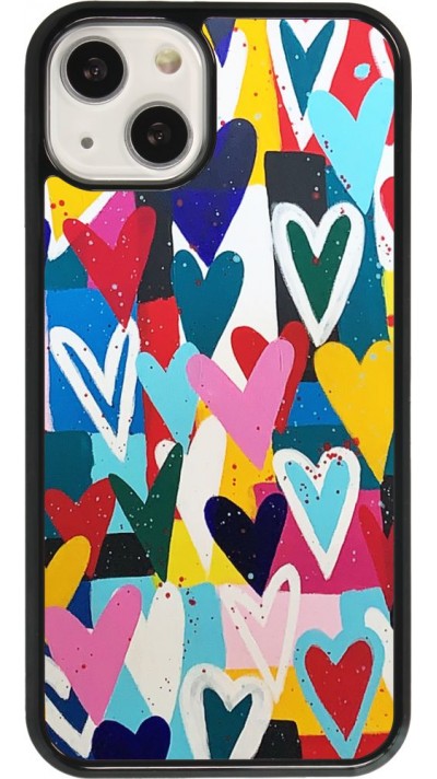 Coque iPhone 13 - Joyful Hearts