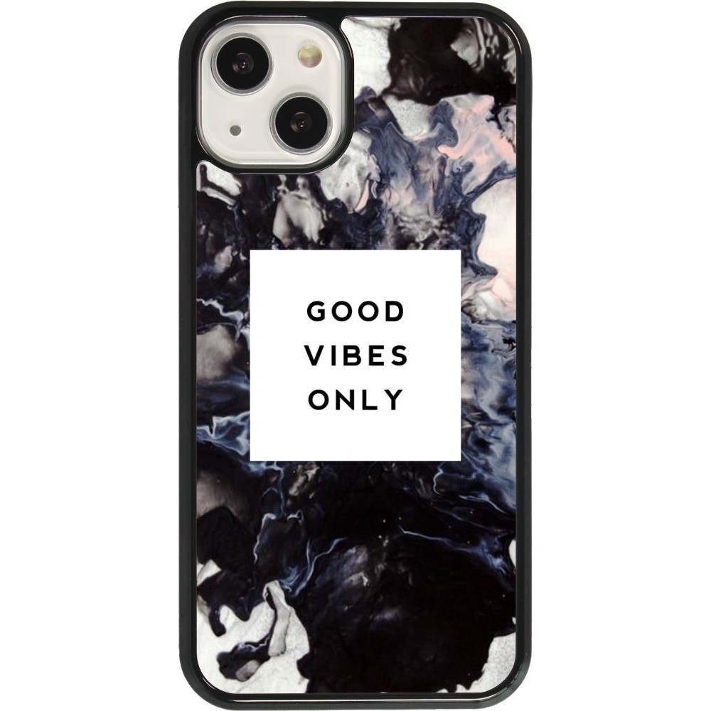 Coque iPhone 13 - Marble Good Vibes Only