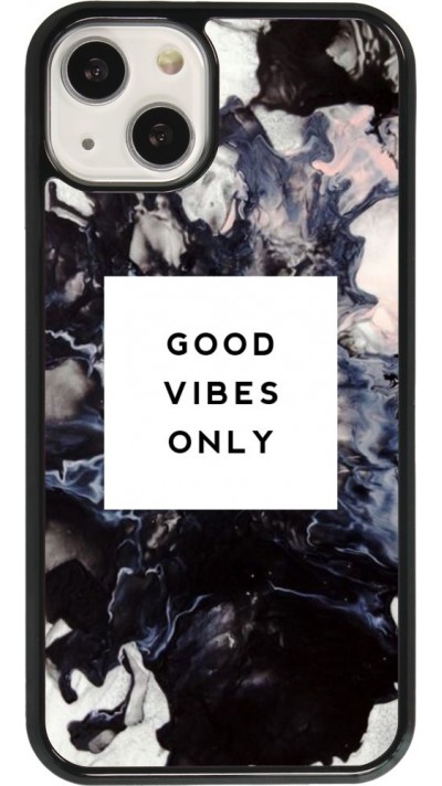 Coque iPhone 13 - Marble Good Vibes Only