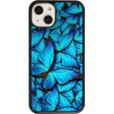Coque iPhone 13 - Papillon - Bleu