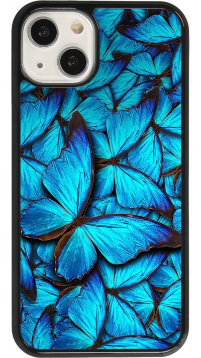 iPhone 13 Case Hülle - Papillon - Bleu