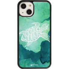 Coque iPhone 13 - Turtle Aztec Watercolor