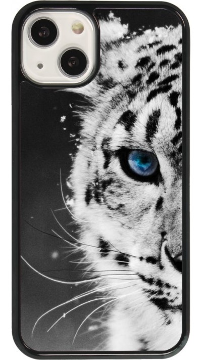 Hülle iPhone 13 - White tiger blue eye