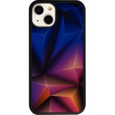 Coque iPhone 13 - Silicone rigide noir Abstract Triangles 