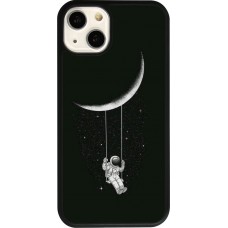 Coque iPhone 13 - Silicone rigide noir Astro balançoire
