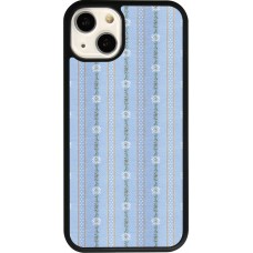 iPhone 13 Case Hülle - Silikon schwarz Edel- Weiss