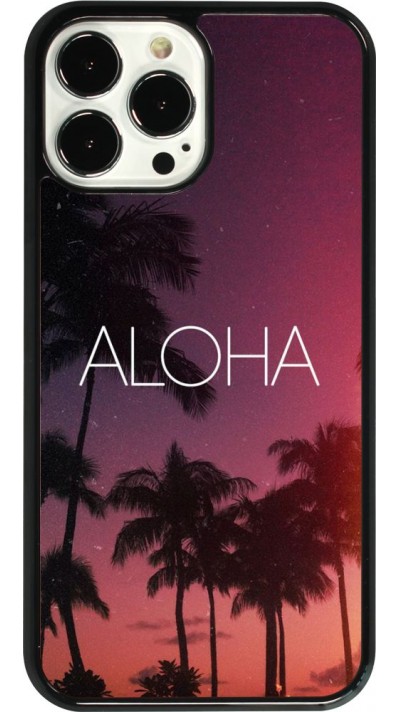 Coque iPhone 13 Pro Max - Aloha Sunset Palms
