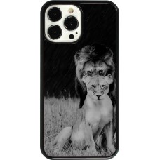Coque iPhone 13 Pro Max - Angry lions