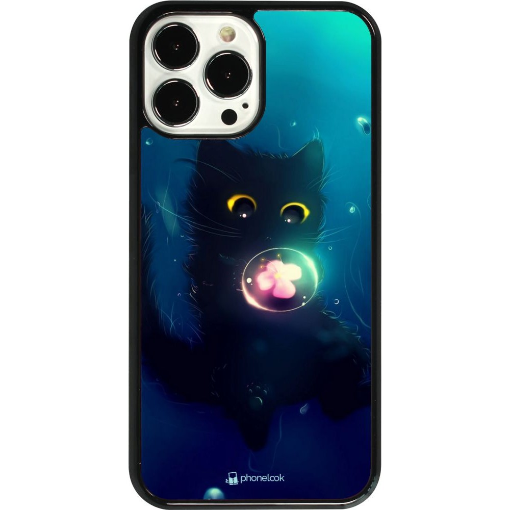 Hülle iPhone 13 Pro Max - Cute Cat Bubble