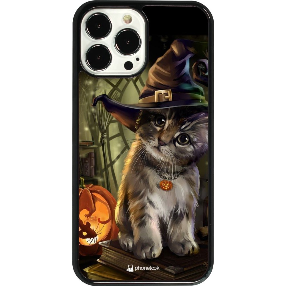 Hülle iPhone 13 Pro Max - Halloween 21 Witch cat