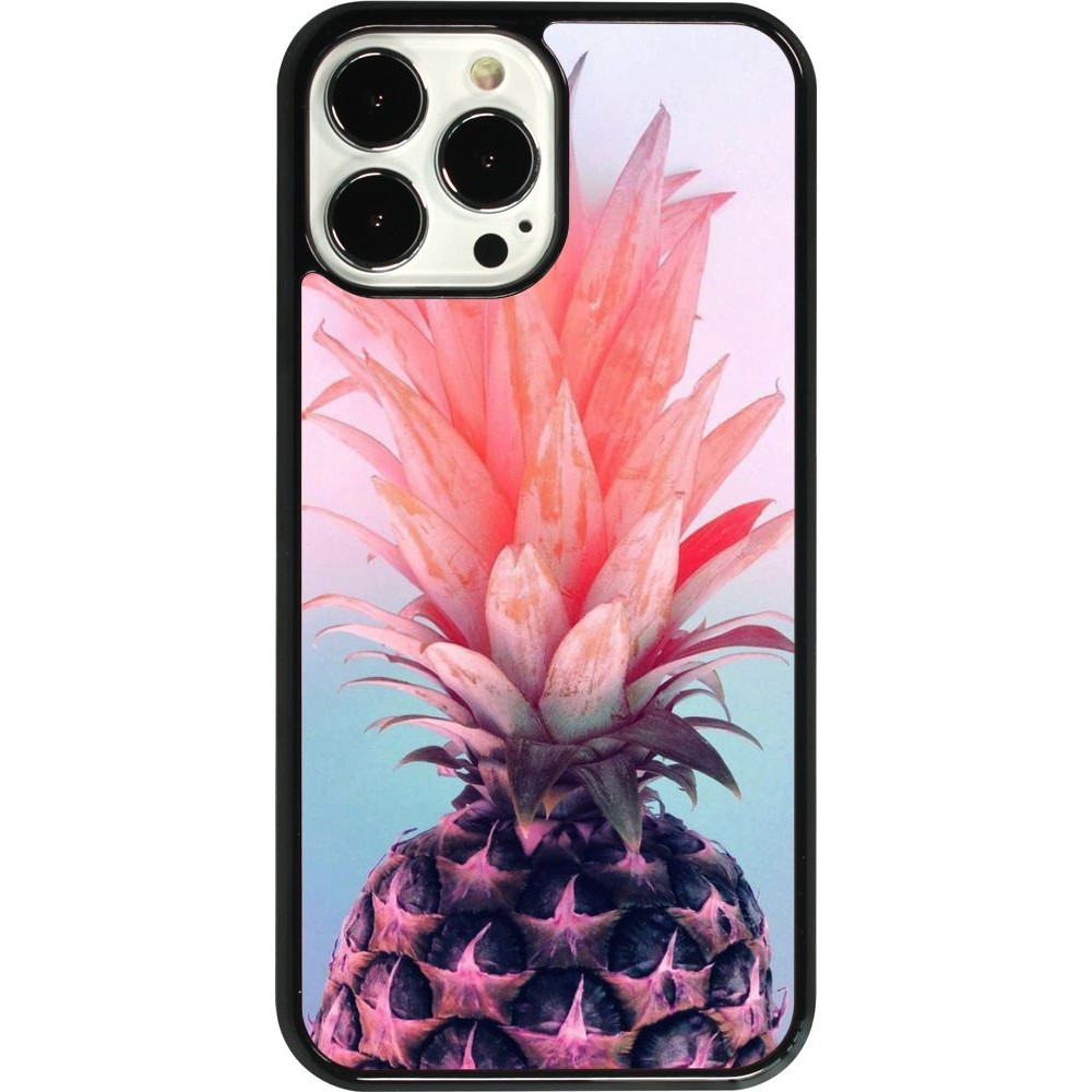 iPhone 13 Pro Max Case Hülle - Purple Pink Pineapple