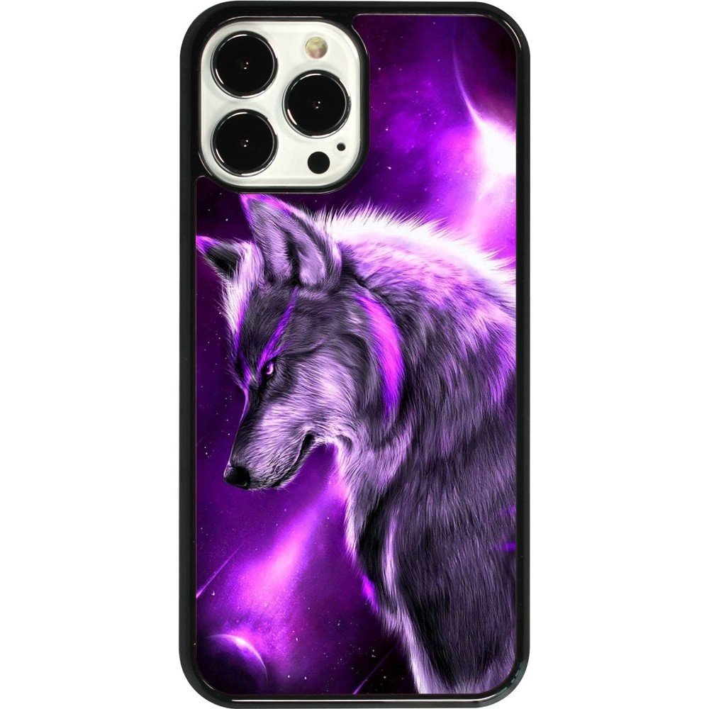 Coque iPhone 13 Pro Max - Purple Sky Wolf
