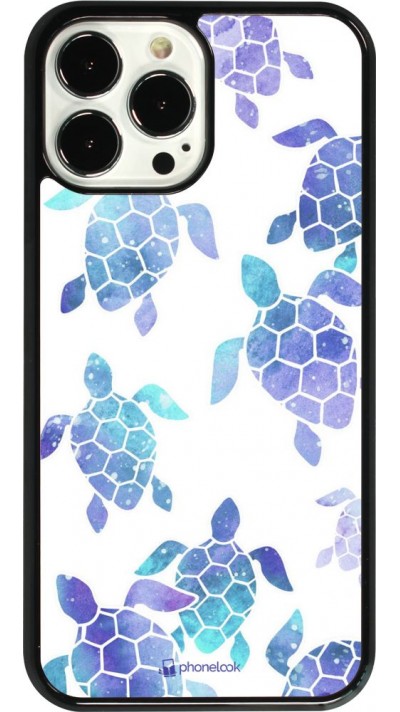 Coque iPhone 13 Pro Max - Turtles pattern watercolor