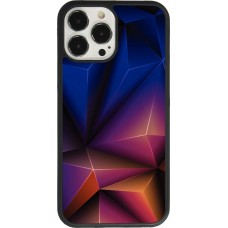 Coque iPhone 13 Pro Max - Silicone rigide noir Abstract Triangles 