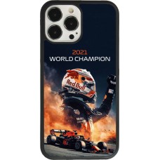 Coque iPhone 13 Pro Max - Silicone rigide noir Max Verstappen 2021 World Champion