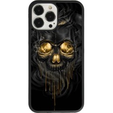 Coque iPhone 13 Pro Max - Silicone rigide noir Skull 02