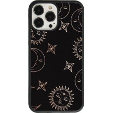 Coque iPhone 13 Pro Max - Silicone rigide noir Suns and Moons