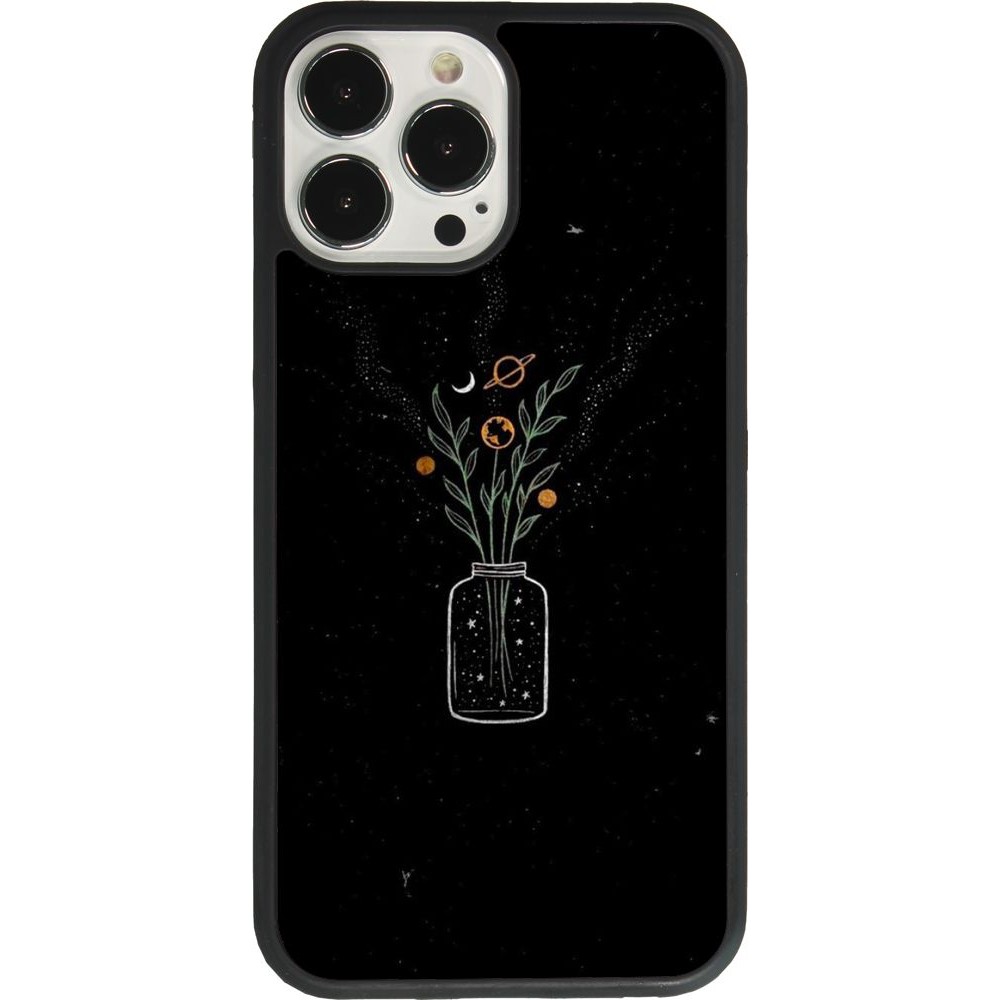 Coque iPhone 13 Pro Max - Silicone rigide noir Vase black